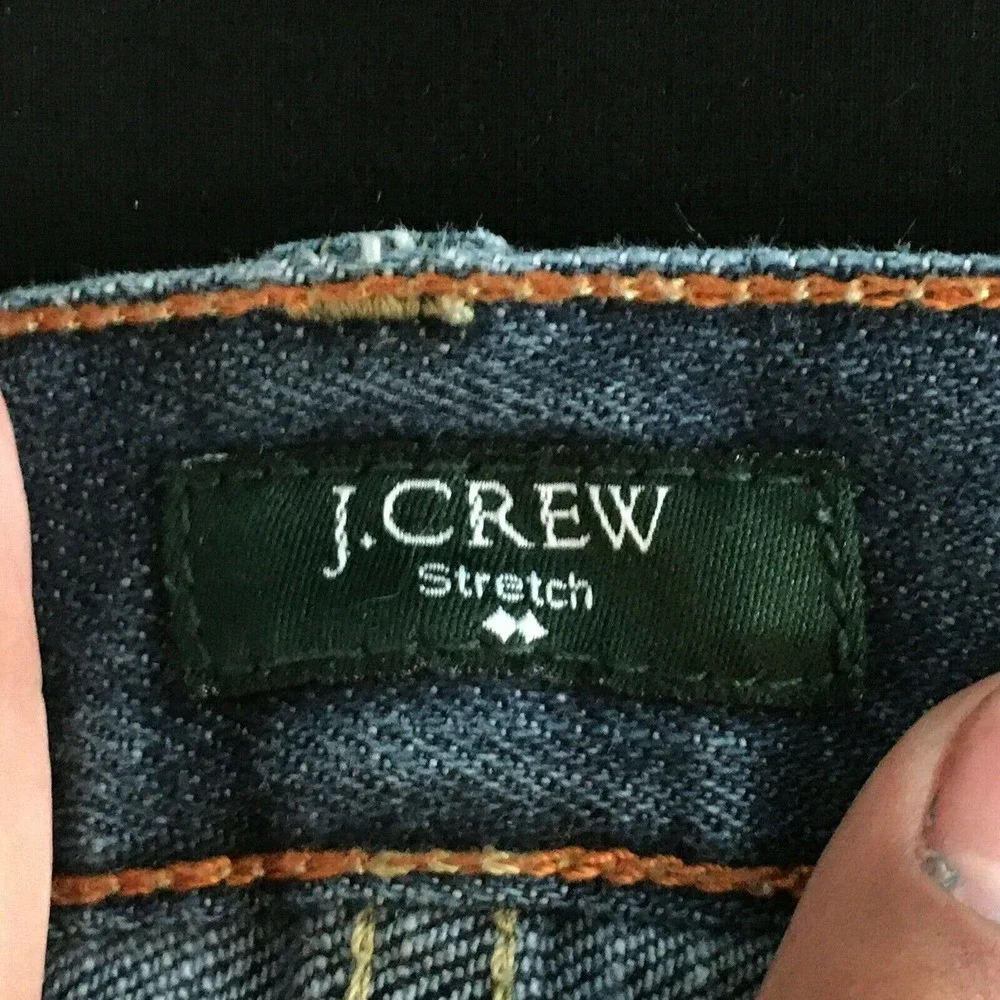 J. Crew Jeans Womens‎ Sz 27S Short Matchstick Medium Wash Straight Leg Stretch